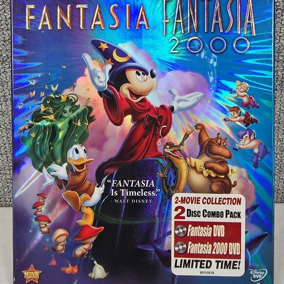 DISNEY FANTASIA & FANTASIA 2000 2-DISC SPECIAL EDITION DVD LIMITED TIME RELEASE - Picture 2 of 6